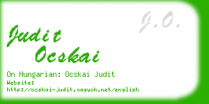 judit ocskai business card